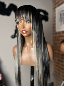 Ready to Ship: 22” Black Frontal Wig